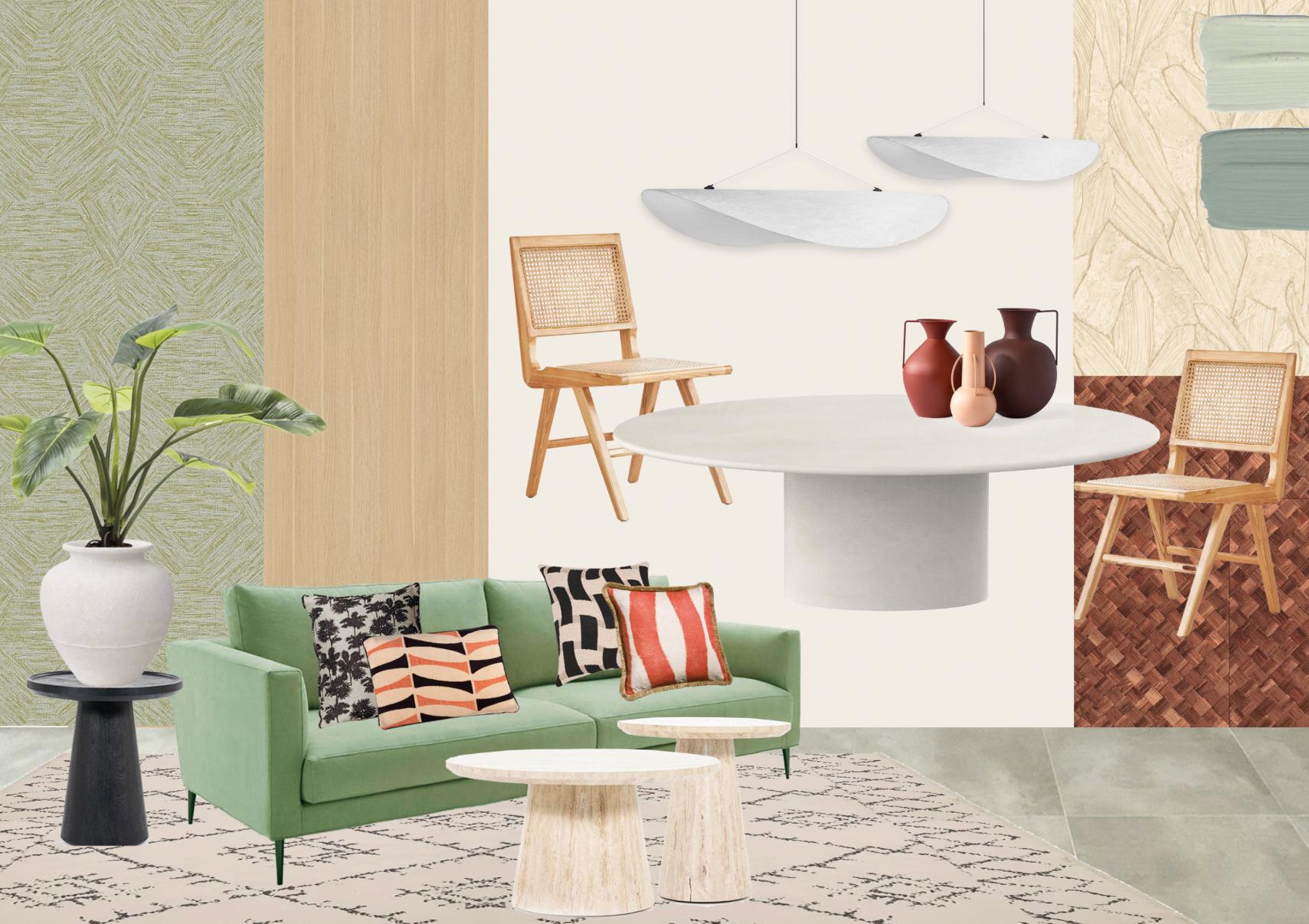 Sunset Cliffs Benidorm Living room Mood board by Be Bold Interiors