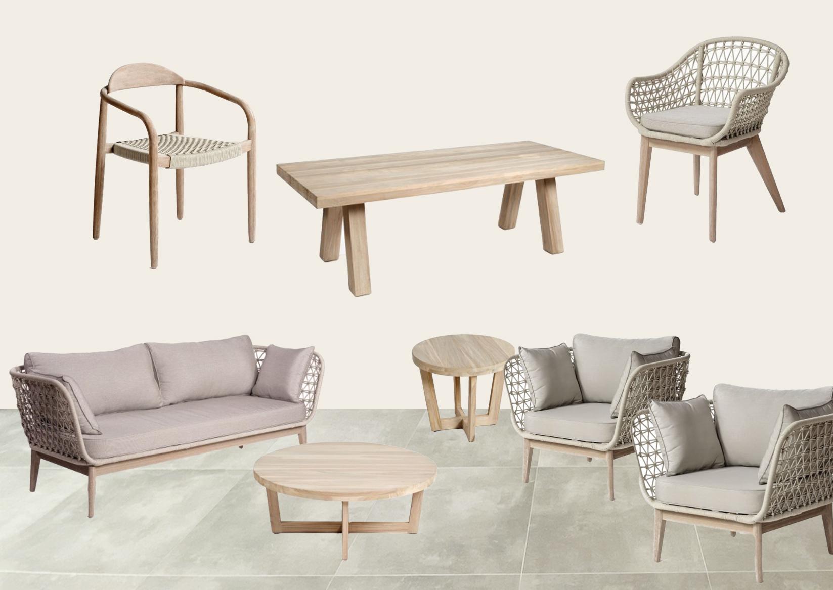 Sunset Cliffs Benidorm Outdoor furniture package Mood board by Be Bold Interiors
